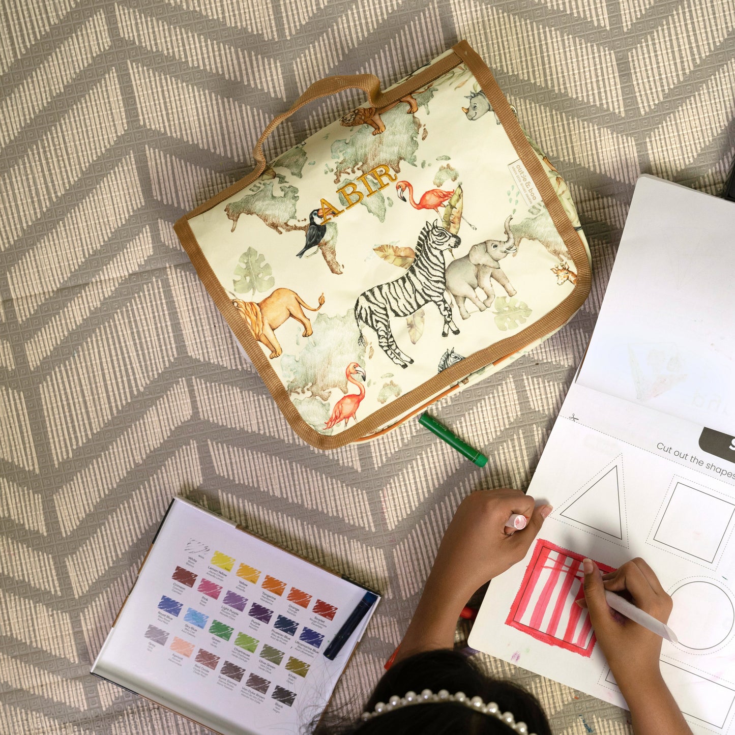 Baby It's A Wild World Little Artist Art Bag