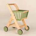 Playbox Shop 'N' Roll - Educational Wooden Toy Role Play Grocery Store Shopping Trolley | Boys Or Girls Pretend Play Supermarket Playset (Unassemble)