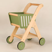 Playbox Shop 'N' Roll - Educational Wooden Toy Role Play Grocery Store Shopping Trolley | Boys Or Girls Pretend Play Supermarket Playset (Unassemble)