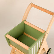 Playbox Shop 'N' Roll - Educational Wooden Toy Role Play Grocery Store Shopping Trolley | Boys Or Girls Pretend Play Supermarket Playset (Unassemble)