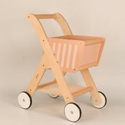 Playbox Shop 'N' Roll - Educational Wooden Toy Role Play Grocery Store Shopping Trolley | Boys Or Girls Pretend Play Supermarket Playset (Unassemble)