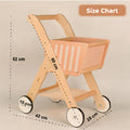 Playbox Shop 'N' Roll - Educational Wooden Toy Role Play Grocery Store Shopping Trolley | Boys Or Girls Pretend Play Supermarket Playset (Unassemble)