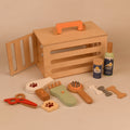 PlayBox Pet Grooming Play Set Wooden Toy | Pretend Play Toddler & Kids Baby Toys