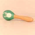Playbox Wooden Non-Toxic Forest Maracas Pack of 1 for Kids | Discover Sounds and Explore Textures, Pack of 1 in Multicolor (Teal)