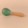 Playbox Wooden Non-Toxic Forest Maracas Pack of 1 for Kids | Discover Sounds and Explore Textures, Pack of 1 in Multicolor (Teal)
