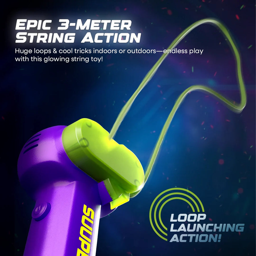 Tygatec Super Looper Rope Launcher Toy Gun (Purple)
