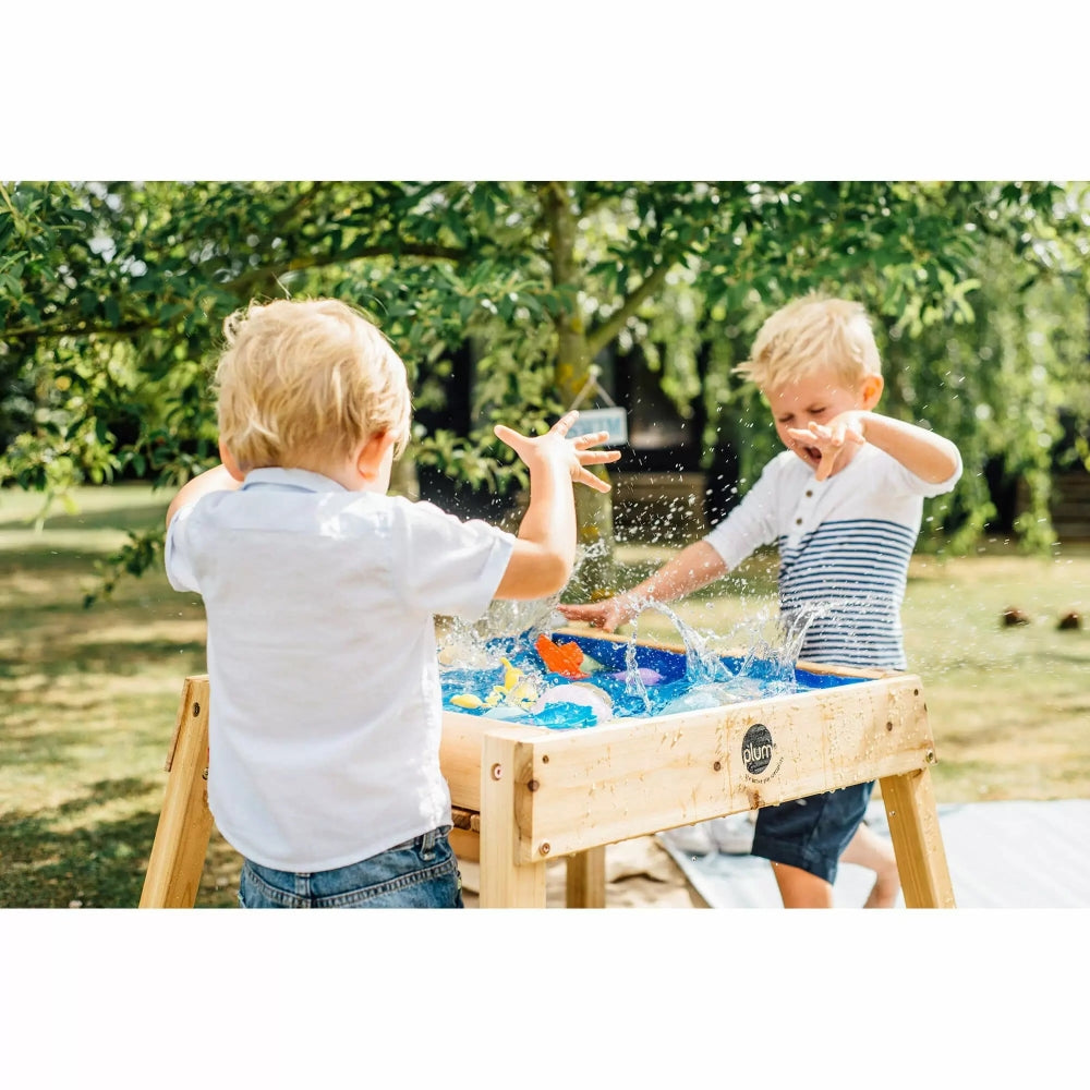 PLUM BUILD AND SPLASH WOODEN SAND AND WATER TABLE (NATURAL)