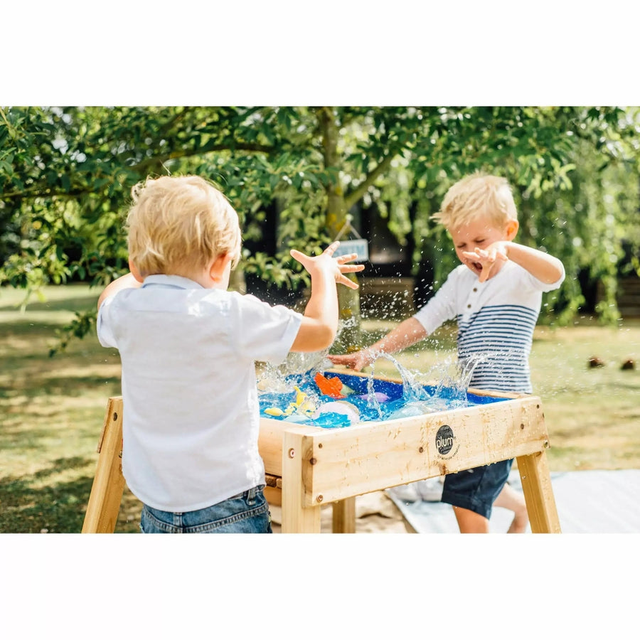 PLUM BUILD AND SPLASH WOODEN SAND AND WATER TABLE (NATURAL)