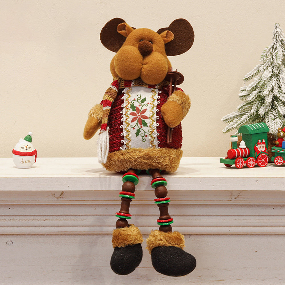 Reindeer Hanging Legs Table Décor, 13 inches