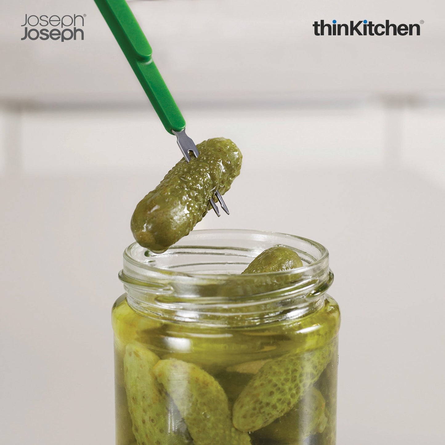 thinKitchen™ Joseph Joseph Scoop & Pick 2-piece Antipasti Set - Green