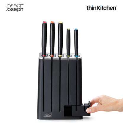 thinKitchen™ Joseph Joseph Elevate Knives 5-piece SlimBlock Knife Set