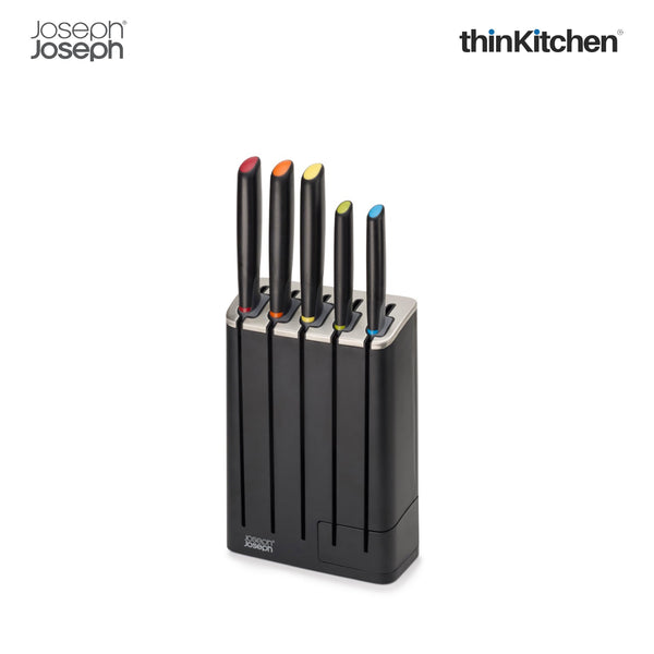 thinKitchen™ Joseph Joseph Elevate Knives 5-piece SlimBlock Knife Set