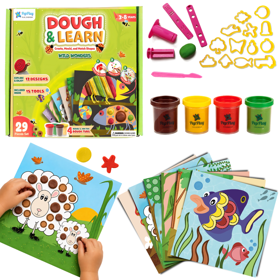 PEPPLAY DOUGH ART KIT - NATURE