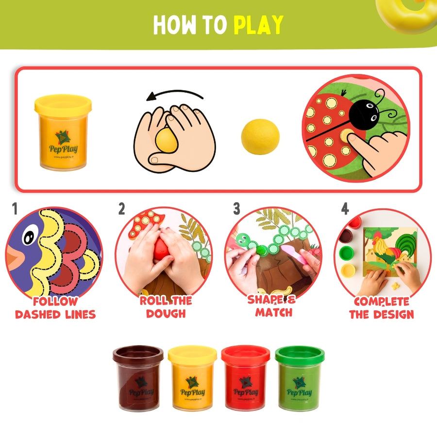 PEPPLAY DOUGH ART KIT - NATURE