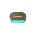 Veigo Small Stainless Steel Small Veg Box - Military Green + Aqua | Limited Edition