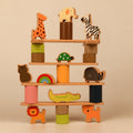 Playbox Wodden Zoo Tower | Balancing Activities Toy | Great Gift for Kids and Toddlers | Wooden Animal Stacking Toys