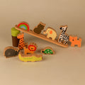 Playbox Wodden Zoo Tower | Balancing Activities Toy | Great Gift for Kids and Toddlers | Wooden Animal Stacking Toys