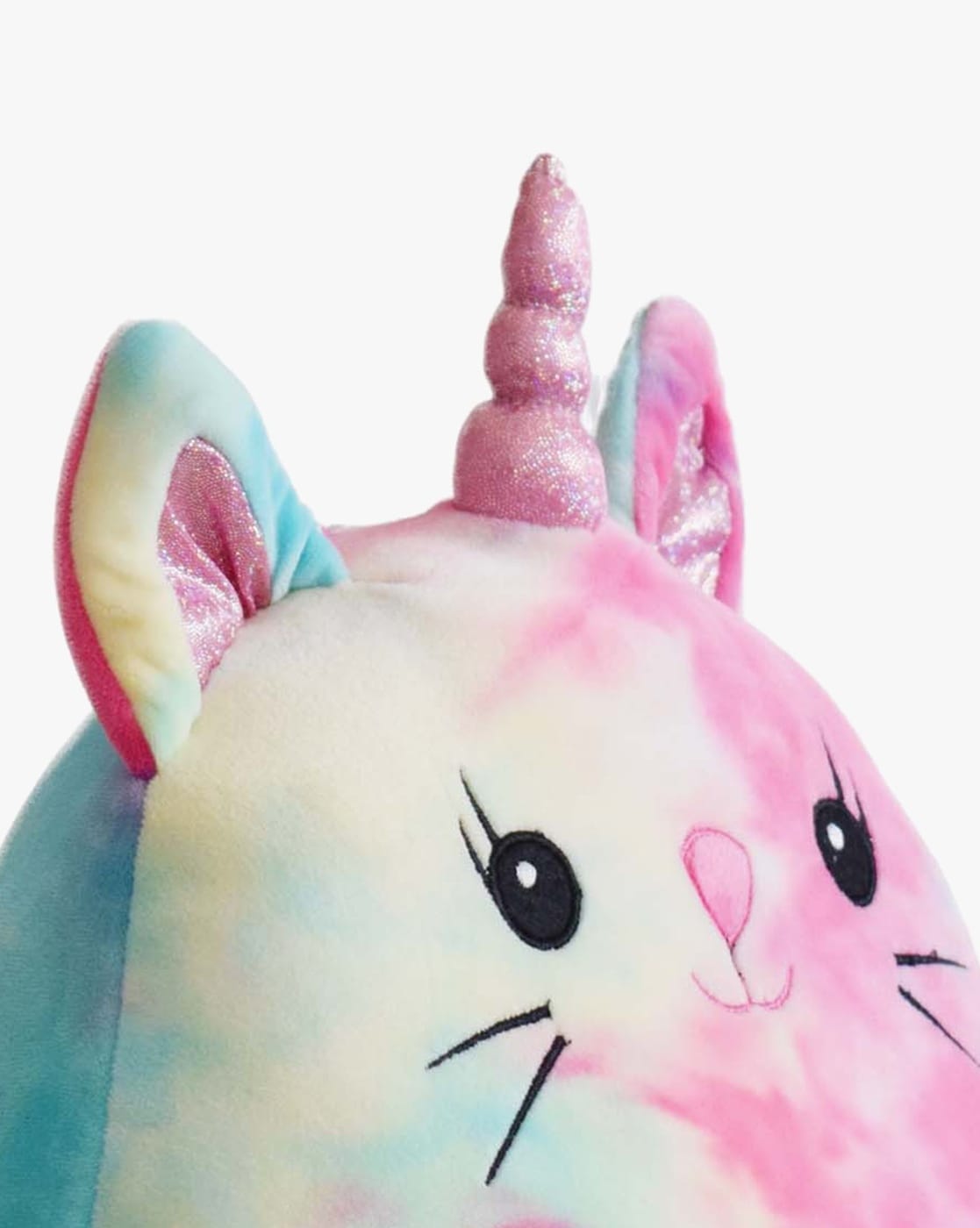 Mirada 30cm Supersoft Cat Cushion Toy - Tie Dye Pink