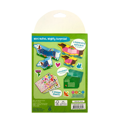 Tiny Tadas! Note Cards and Sticker Set - Playful Pups