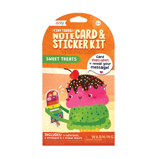 Tiny Tadas! Note Cards & Sticker - Sweet Treats