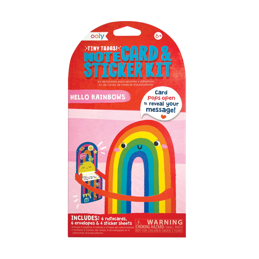 Tiny Tadas! Note Cards & Sticker - Hello Rainbows