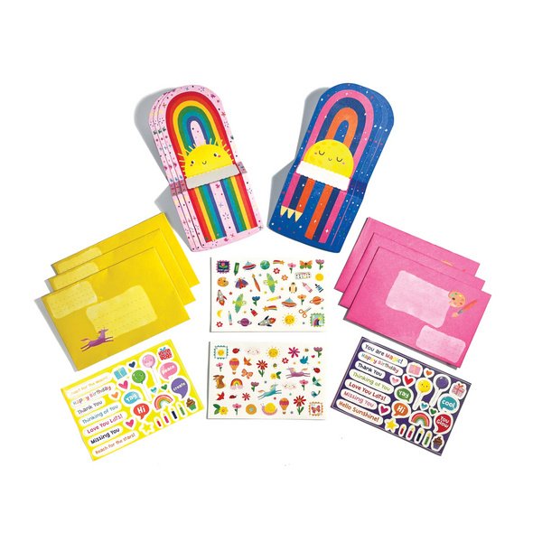 Tiny Tadas! Note Cards & Sticker - Hello Rainbows