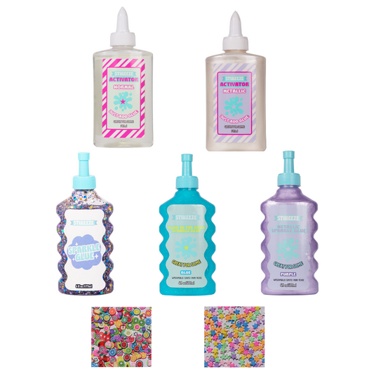 The Ultimate Slime Bundle | Glow Metallic Sparkle | Set of 7