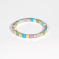 Groovy Enamel Bracelet | Lilac & Blue | Thin