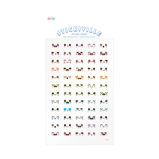 Stickiville Cute Expressions Stickers - Vinyl