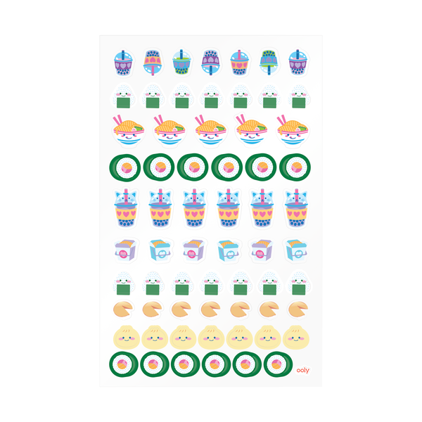 Stickiville Stickers: Ramen & Sushi - Standard (1 Sheet)
