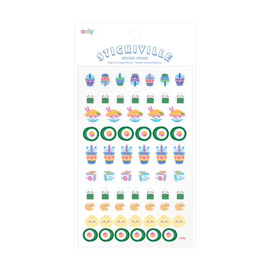 Stickiville Stickers: Ramen & Sushi - Standard (1 Sheet)
