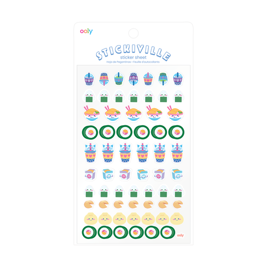 Stickiville Stickers: Ramen & Sushi - Standard (1 Sheet)