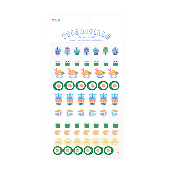 Stickiville Stickers: Ramen & Sushi - Standard (1 Sheet)