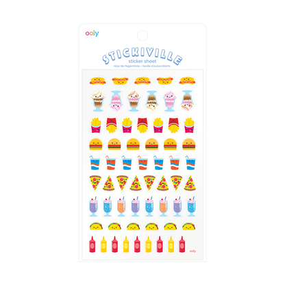 Stickiville Fast Food Stickers - Vinyl