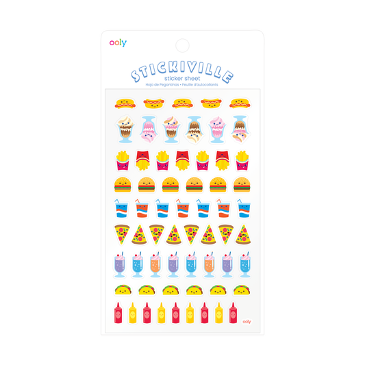 Stickiville Fast Food Stickers - Vinyl