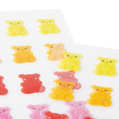 Stickiville Stickers: Gummy Bears - Skinny (2 Sheets)