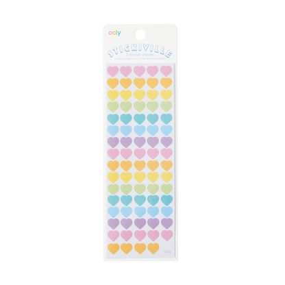Stickiville Stickers: Mini Hearts - Skinny (2 Sheets)
