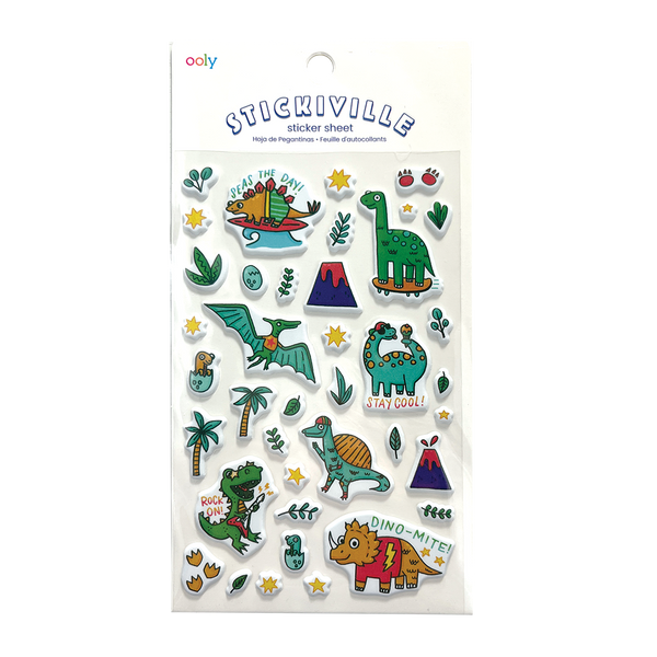 Stickiville Stickers: Dino-Mite! - Standard (1 Sheet)