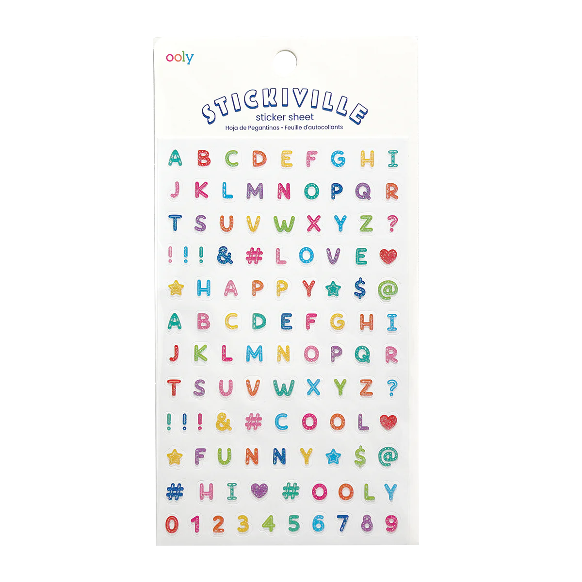 Stickiville Stickers: Alphabets - Standard (1 Sheet)