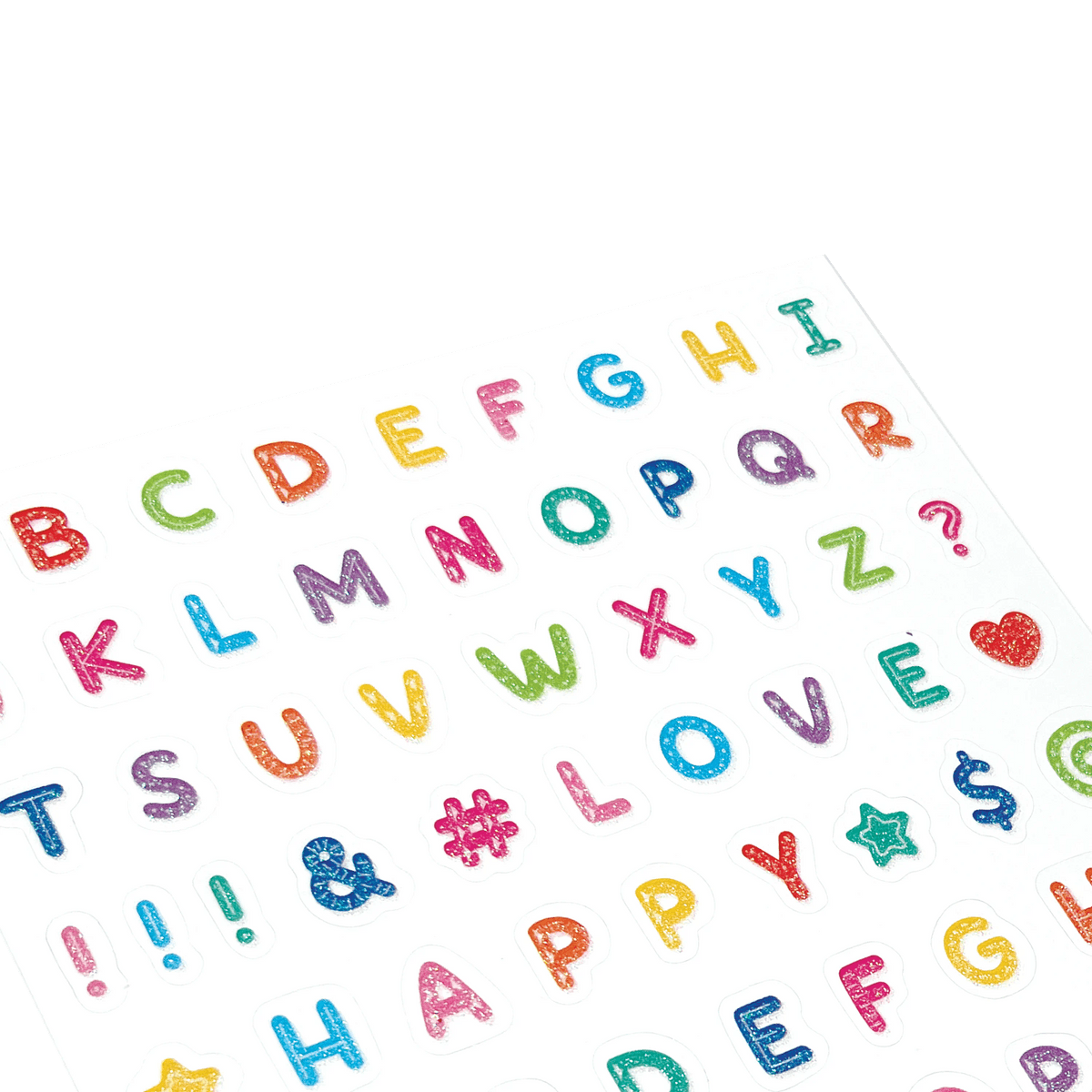 Stickiville Stickers: Alphabets - Standard (1 Sheet)