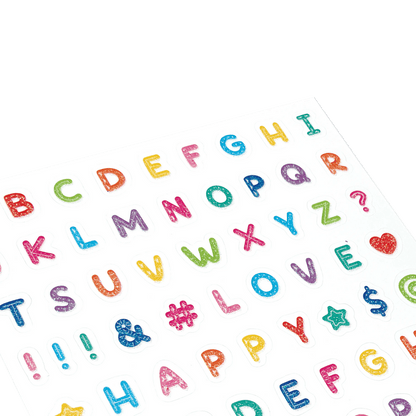 Stickiville Stickers: Alphabets - Standard (1 Sheet)