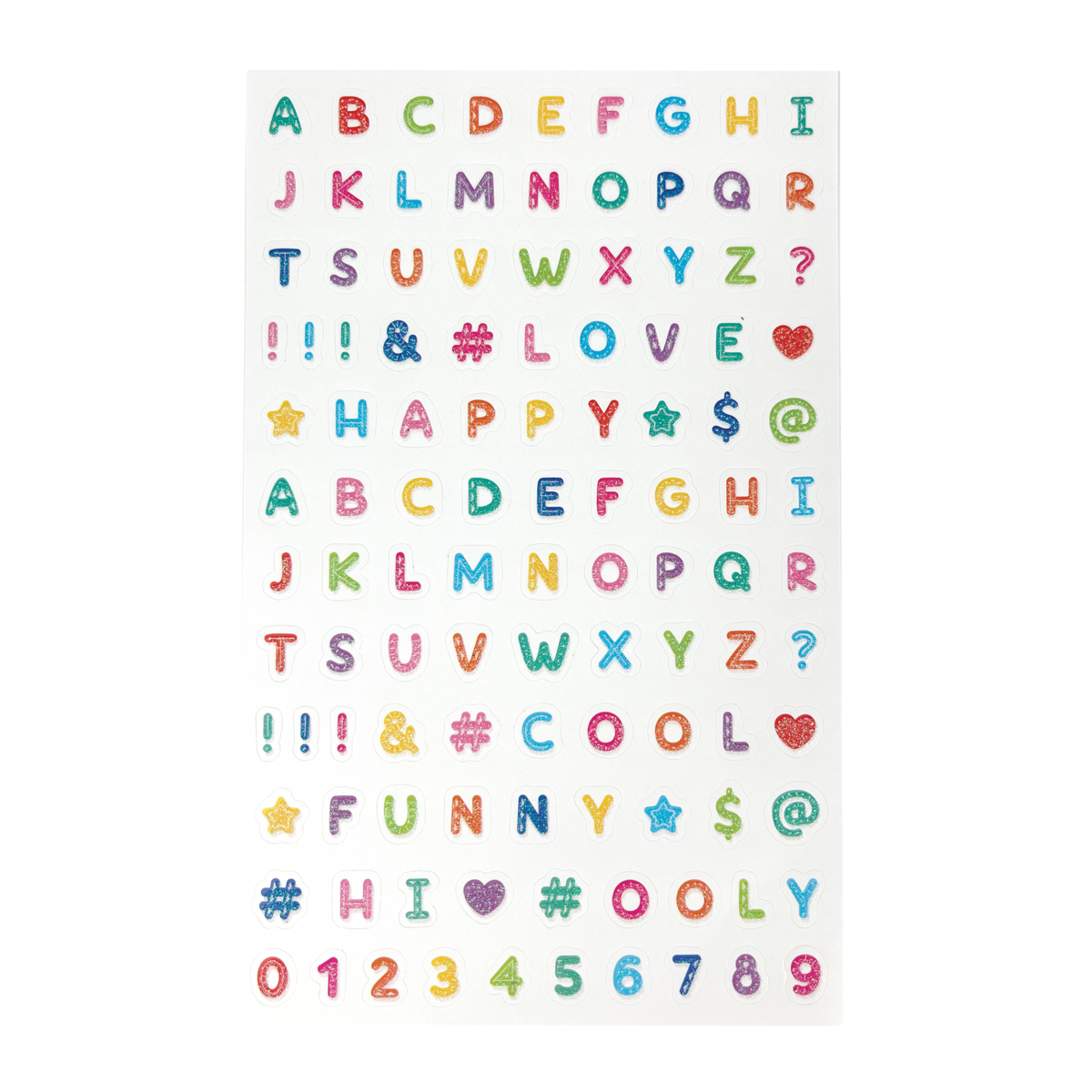 Stickiville Stickers: Alphabets - Standard (1 Sheet)