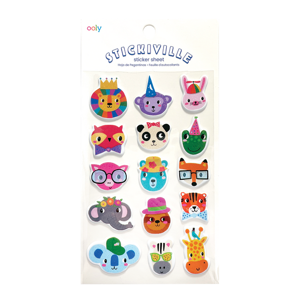 Stickiville Stickers: Party Animals - Standard (1 Sheet)