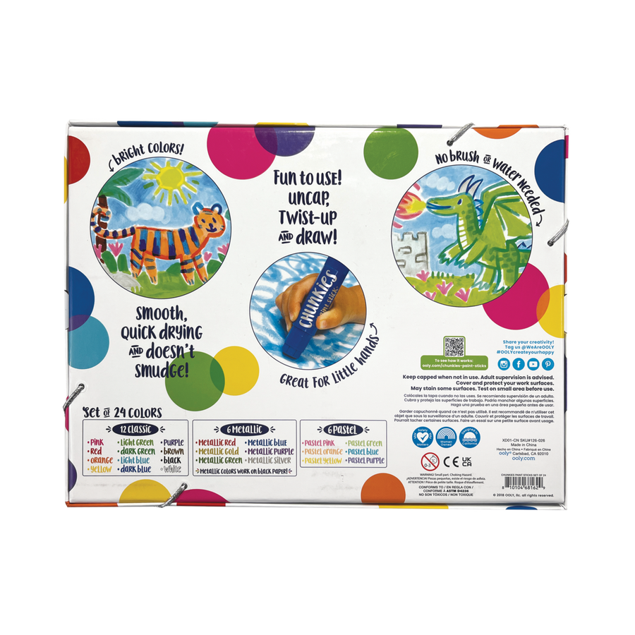 Chunkies Paint Sticks - Variety Pack of 24