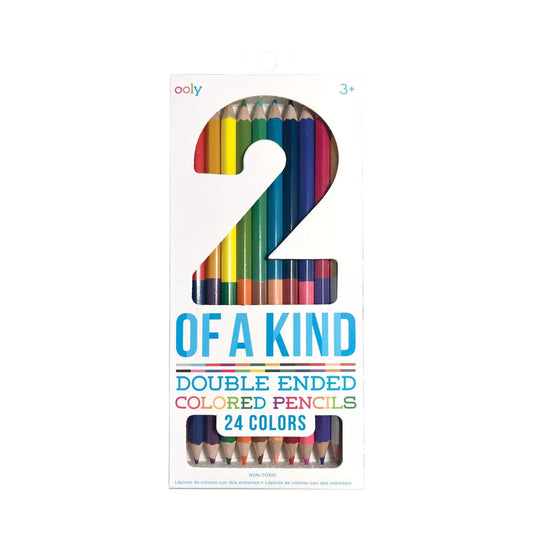 2 of a Kind Double-Ended Colored Pencils - Set of 12