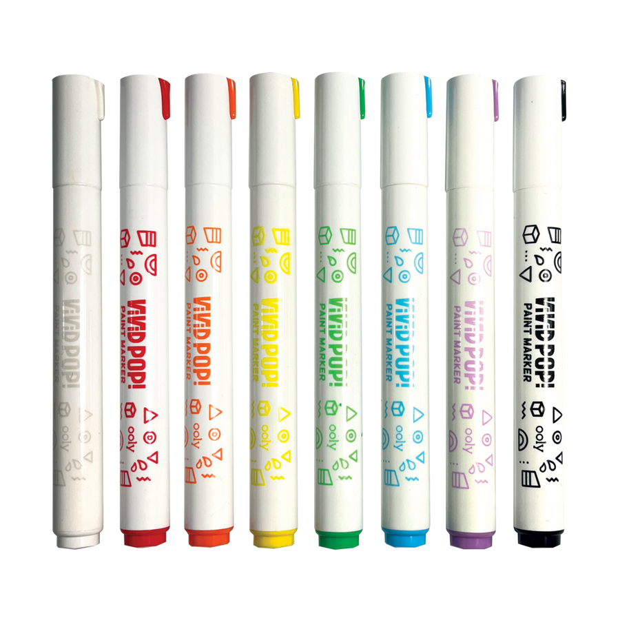 Vivid Pop! Water Based Paint Markers - Set of 8
