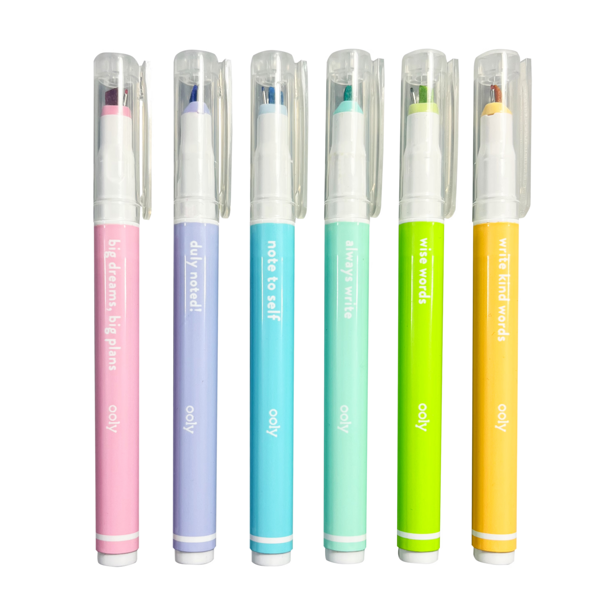 Noted! 2-in-1 Micro Fine Tip Pen and Highlighters - Set of 6