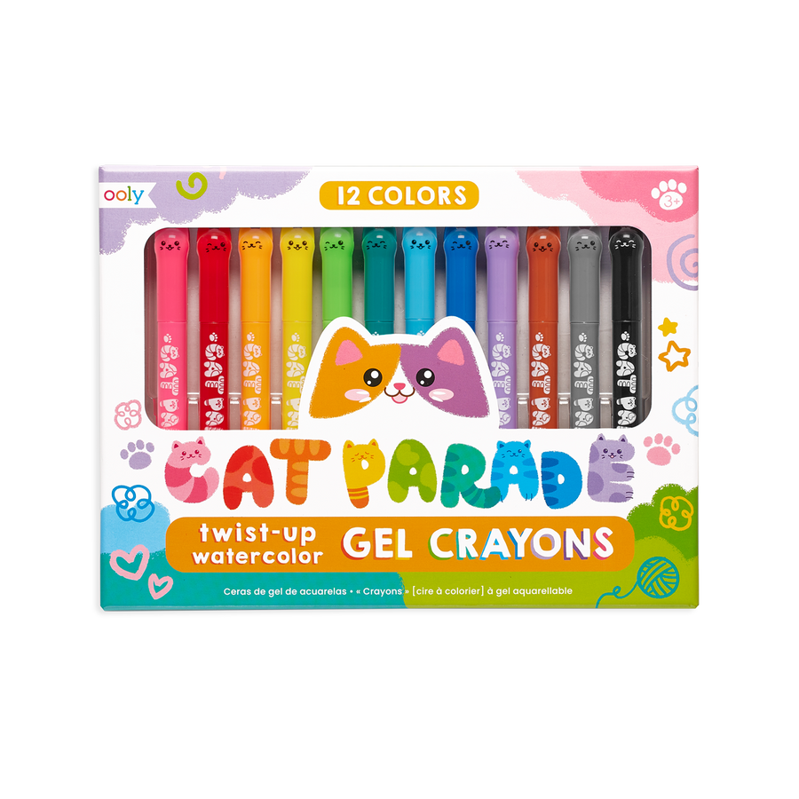 Cat Parade Gel Crayons - Set of 12