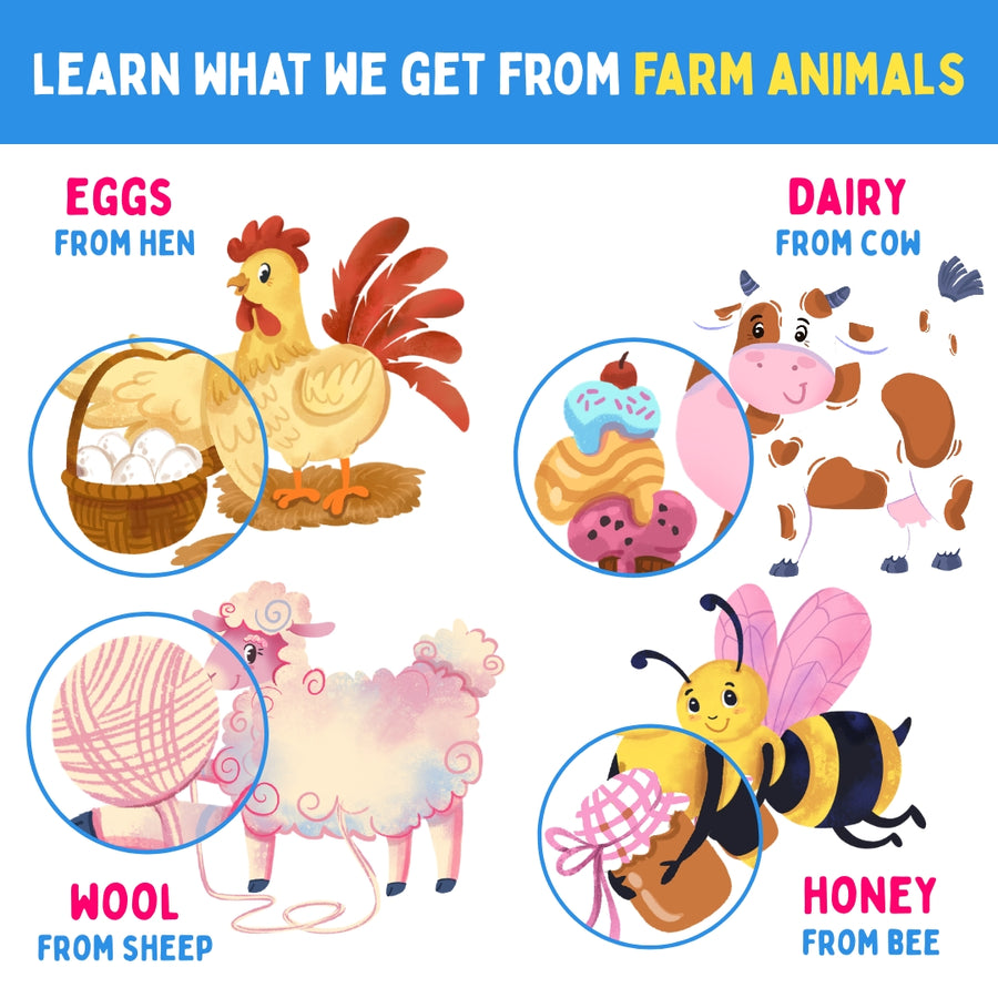 MY FIRST TOUCH & FEEL PUZZLES - FARM ANIMALS