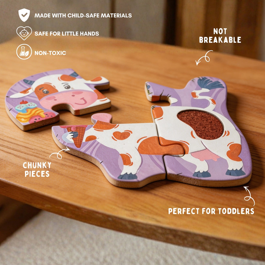 MY FIRST TOUCH & FEEL PUZZLES - FARM ANIMALS